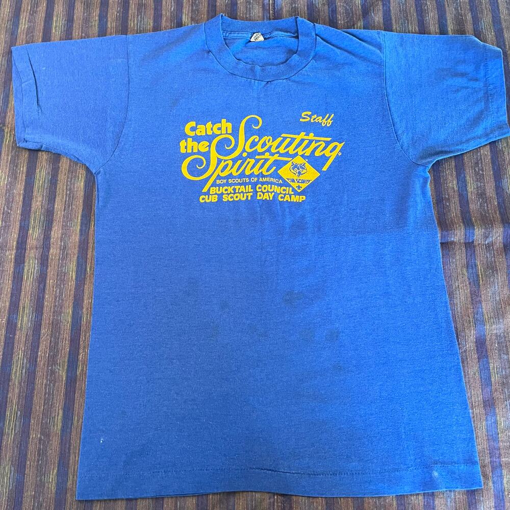 Vintage 80s Cub Scout camp tee